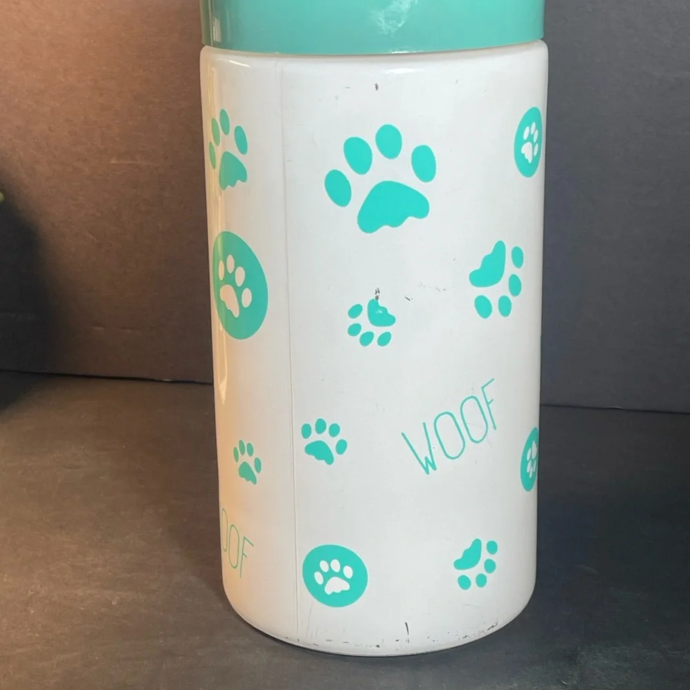 8.75” Tall Glass Cat Treat Container